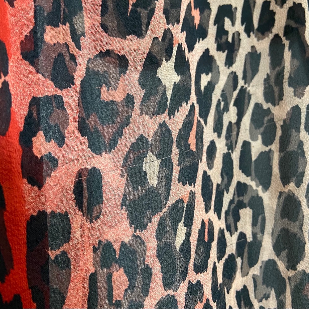 Equipment Signature Spotted Hyde Blouse Silk Med - Picture 8 of 9